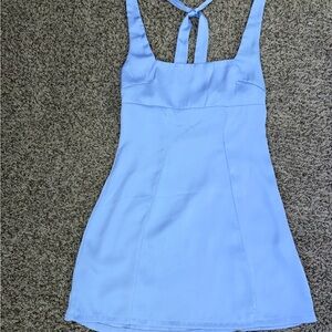 Hello Molly Light Blue Mini Dress